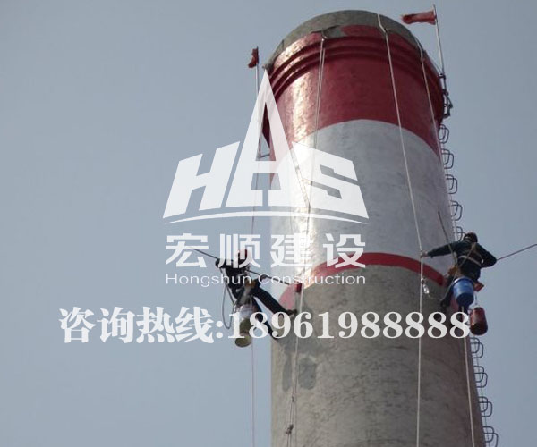 磚煙囪刷色環
